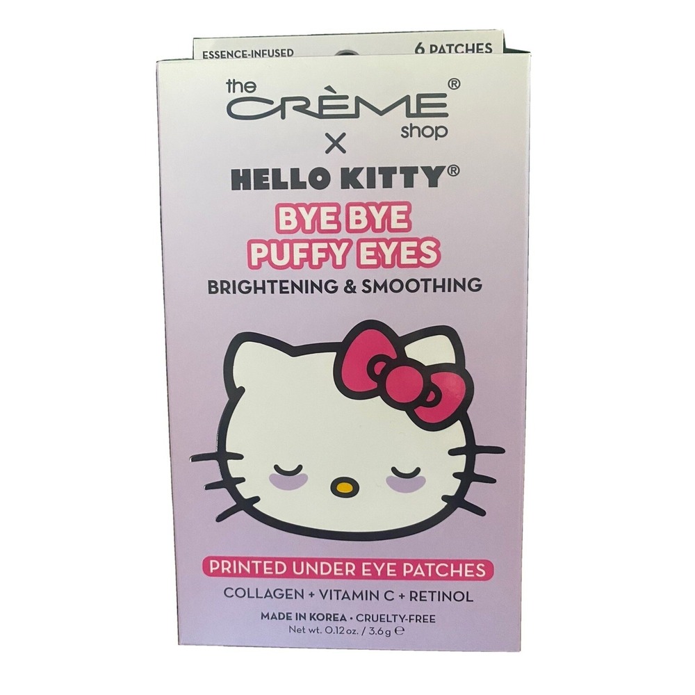 The Crème Shop x Hello Kitty Bye Bye‎ Puffy Eyes Under Eye Patches New in Box